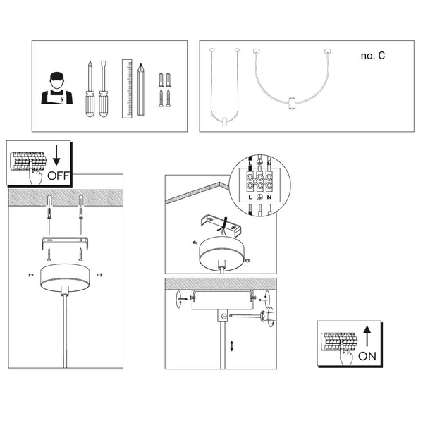 Regulowana lampa wisząca No.C 5080 Shilo 46cm metalowa nad stół platynowy