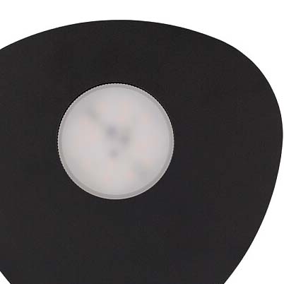 Czarna lampa sufitowa Organic 8303 minimalistyczna do sypialni