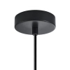 Szklana lampa wisząca Stabla PND-30084-1-BK-SG czarna przydymiona