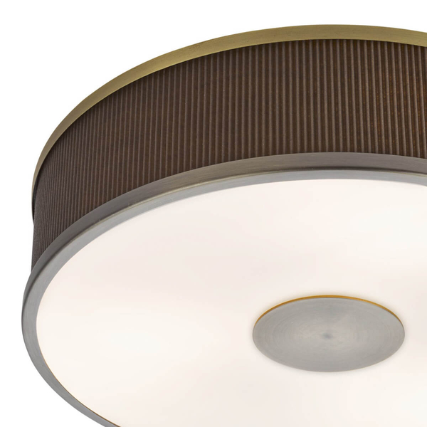 Lampa przysufitowa okrągła Alvaro ALV5239 materiałowa brązowy