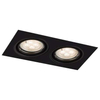 Wpust LAMPA sufitowa OMURA H 3343 Shilo wpuszczana OPRAWA prostokątna metalowa do zabudowy czarna
