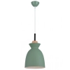 Wisząca lampa kuchenna 180065 nad wyspę drewniana zielona