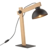 Regulowana lampka nocna Oslo 5346 TK Lighting rustykalna drewniana czarna