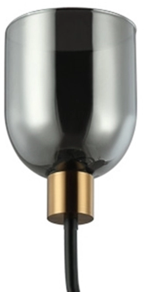 Stylowy kinkiet Servio WL-66892-1A-BK-SG metalowy czarny