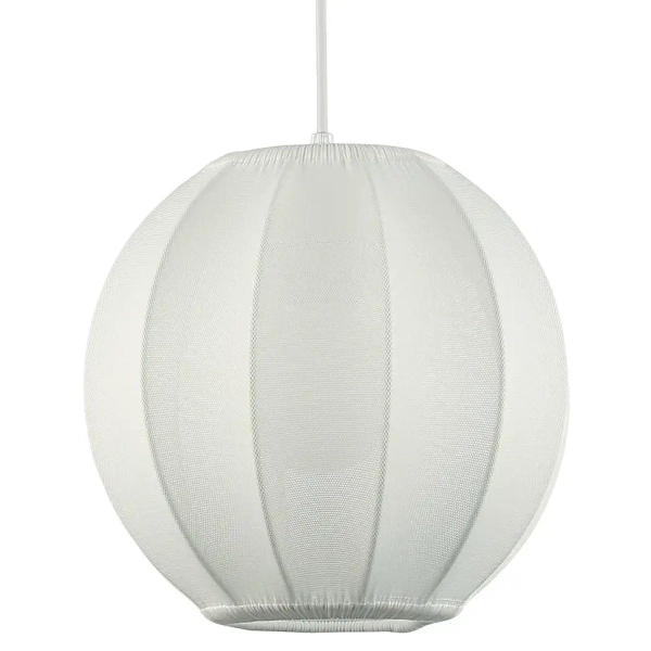 Skandynawska lampa wisząca Dana ML1805 kula tkanina biały