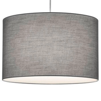 Wisząca lampa do szyny 2-fazowej Duoline 73330111 tkanina szary