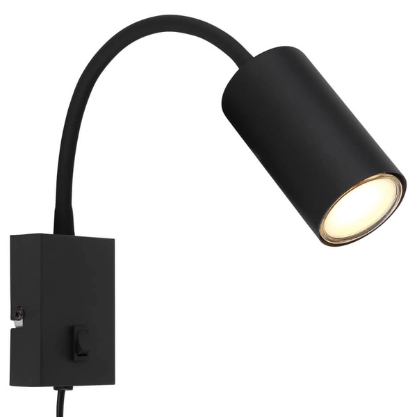 Kinkiet elastyczny Robby 57911WB do sypialni czarny