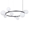 Lampa szklana wisząca Bolero 41320 nad stół czarna biała