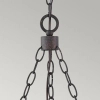 Rustykalna wisząca lampa Sawyer HK-SAWYER6-SQ drewno Sequoia