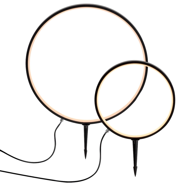 Tarasowy naświetlacz ZIRKULU 1951X-SET LED 2,2W 3000K IP65 koło czarny