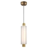 Szklana lampa wisząca tuba OSMO ST-15038P-1 LED 9W 3000K nad stół mosiądz