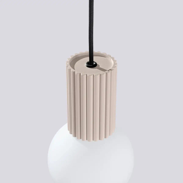 Okrągła lampa wisząca HALO SL.1744 szklana kulista kaszmirowa