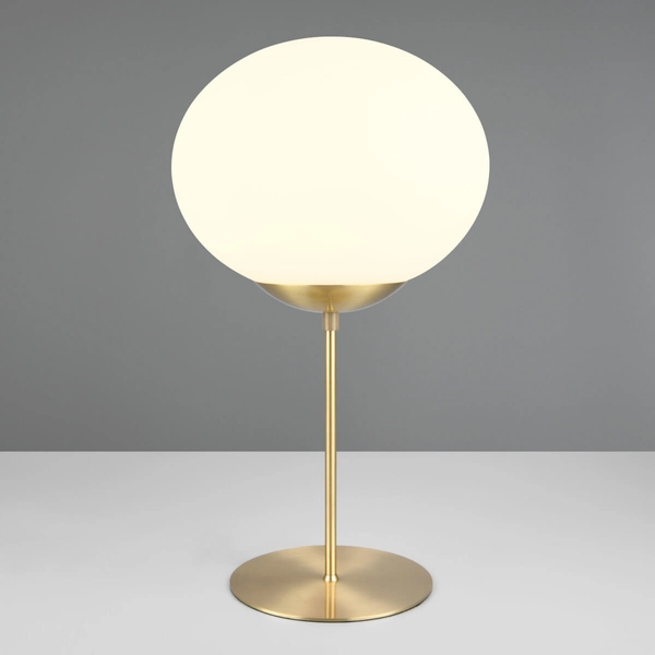 Lampa stolikowa FOMENTO 563100108 Trio do sypialni kula złoty biały