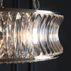 Okrągła lampa wisząca L&-1104528 crystal srebrny przezroczysty