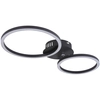 Lampa sufitowa KENDY 67233-24S metalowa pierścienie LED 24W 3000K czarne