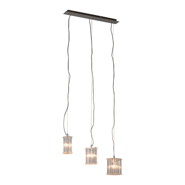 Potrójna lampa zwieszana Crystal X MD61109-3A Italux chrom