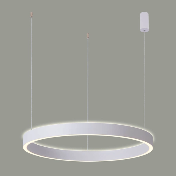 Okrągła lampa zwisająca Brasco PND-56215D-080RPP-WH-3KS4K-TRDIMM Italux LED 80W 3000-4000K biała