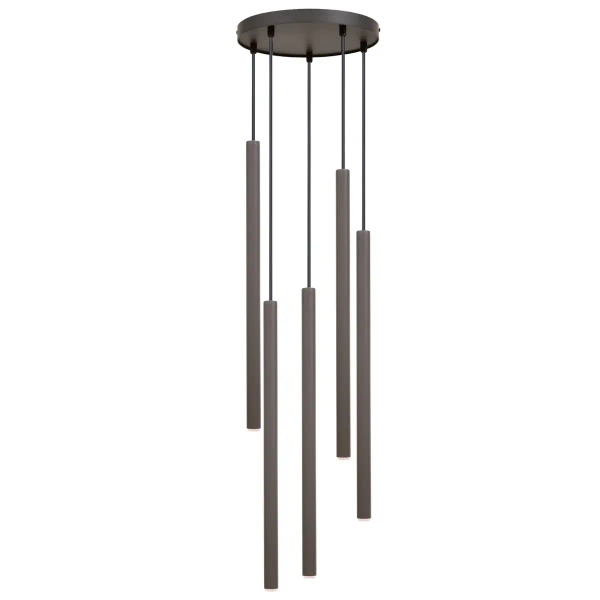 Kaskadowa wisząca lampa Sopel 5 41461 sople zwis ciemnoszara