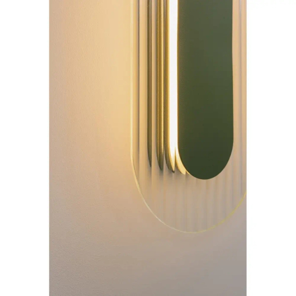 Szklana lampa ścienna Riflo RIWB64002 LED 4,8W 3000K burgundowy