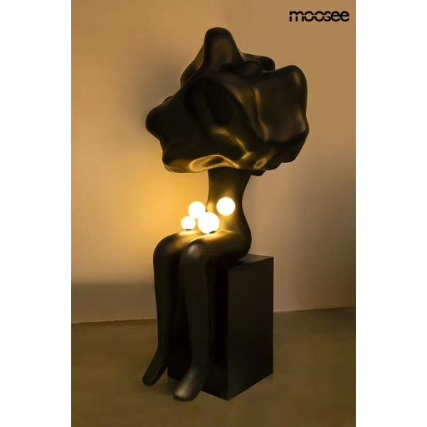 Podłogowa lampa designerska HUMAN IN THE CLOUDS czarna MSE1501100616 4xG9 kule