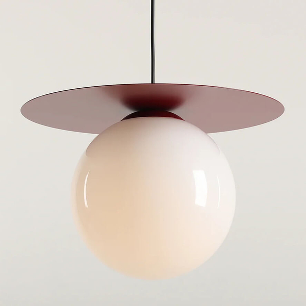 Lampa wisząca molekułowa Loop 1125G15_L Aldex bańki szklana czerwona