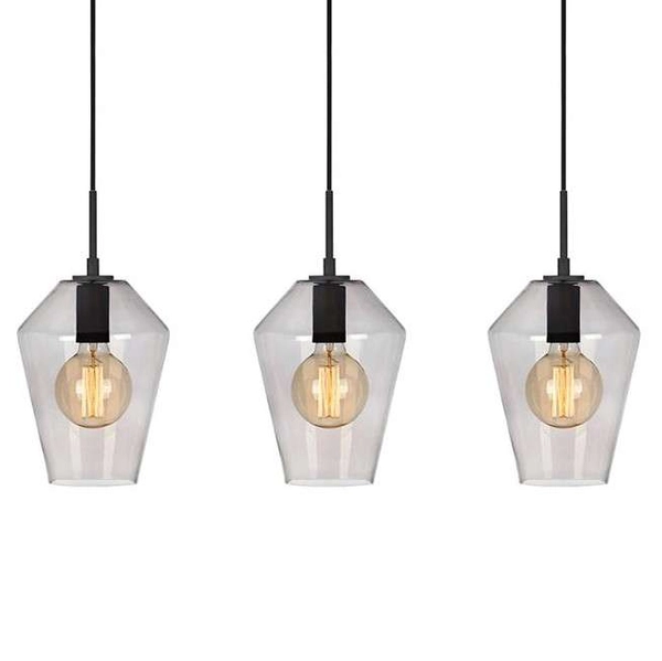 LAMPA wisząca RETRO 107132 Markslojd metalowa OPRAWA listwa ZWIS szklany przydymiony