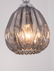 Lampa wisząca BAILEN LE41892 szklana zwis łezka chrom szara outlet