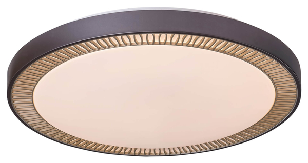 LAMPA sufitowa MATEA 3000 Rabalux okrągła OPRAWA plafon LED 40W 3000K - 6000K z pilotem plafoniera brązowa