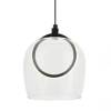 Pierścieniowa wisząca lampa 23080 LED 6W 3000K przezroczysta czarna
