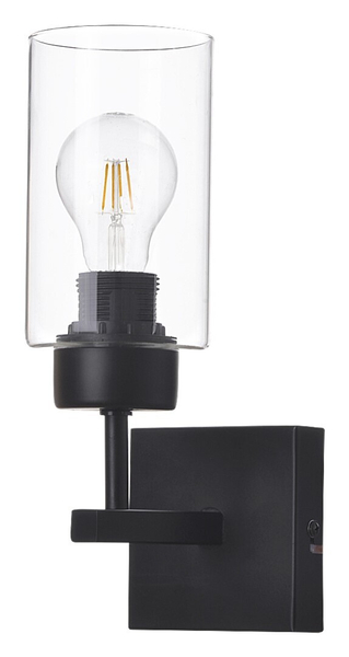 Lampa ścienna Prudence 2671 Rabalux czarna przezroczysta
