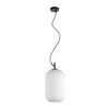Zwisająca lampa owalna Rues PND-64536C-M-BL-OPA Italux biały czarny