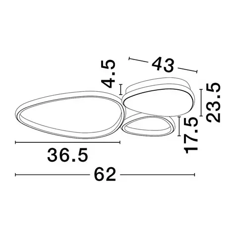 Lampa sufitowa ściemnialna ALONTRA LE45499 LED 31W 3200K biała
