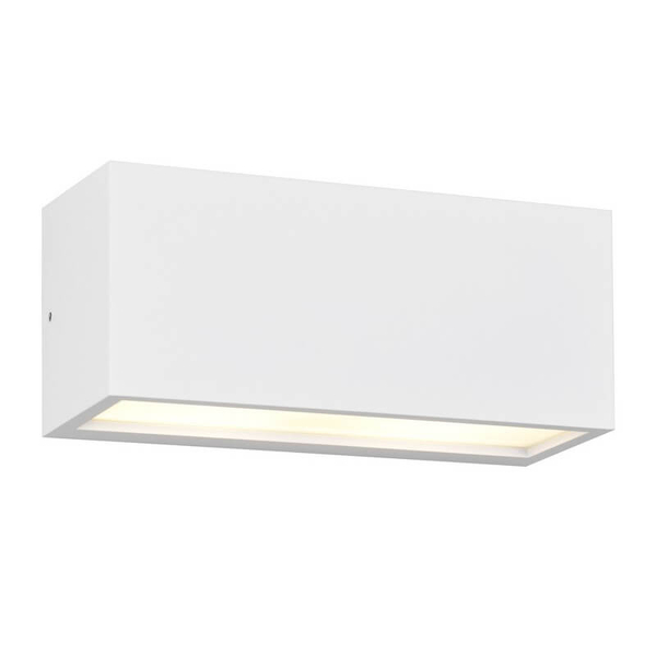 Prostokątna lampa ścienna MAYENNE 218560231 do łazienki IP44 biała