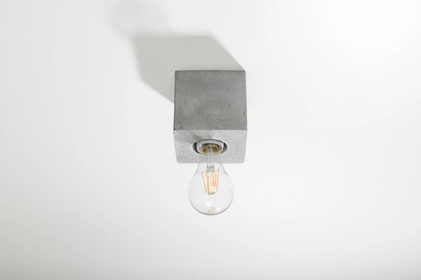 Downlight LAMPA sufitowa SL.0681 betonowa OPRAWA kostka cube beton szara
