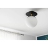 Łazienkowa lampa ścienna Plaat PLC123S0 kulista IP44 biała czarna mosiądz