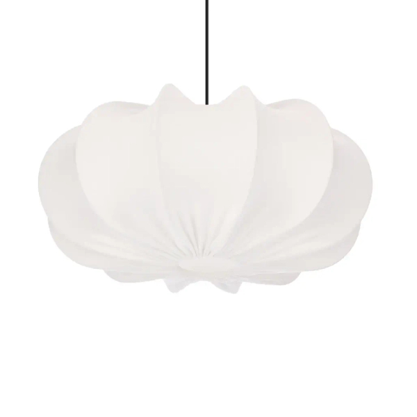 Wisząca lampa tkaninowa CAFEE biała 31-42002 1xE27 do sypialni