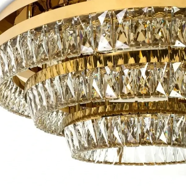 Plafon do jadalni glamour SAVOY MSE1501100531 LED 97W 3000K złoty