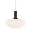 Szklana lampa wisząca do jadalni Alton 48973001 biały złoty