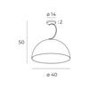 Sufitowa lampa sypialniana Twenty P0463 metalowa czarna złota