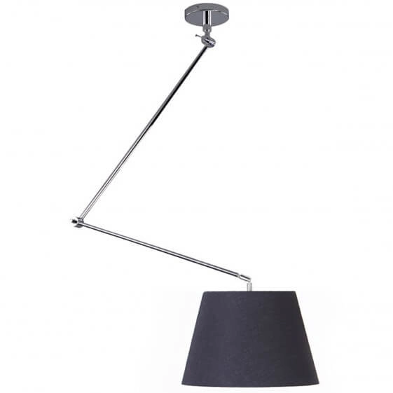 Regulowana lampa wisząca zestaw Adam AZ1841+AZ2600 wysięgnik satyna czarna