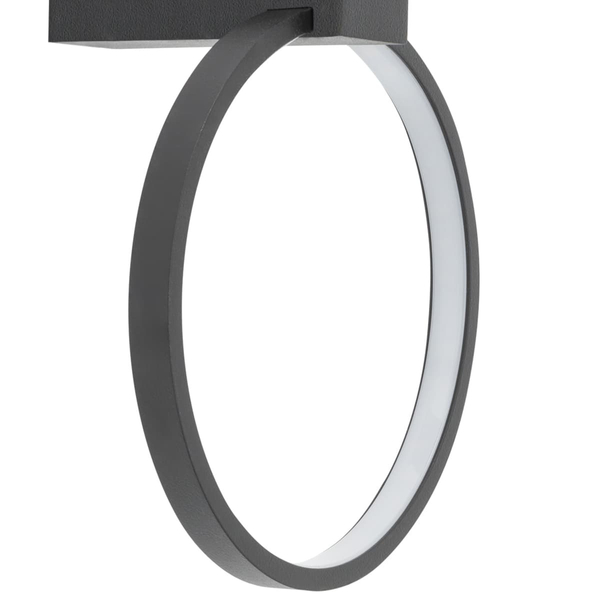 Ścienna lampa ring Circolo 10808 Nowodvorski LED 9W 3000K pierścień czarna