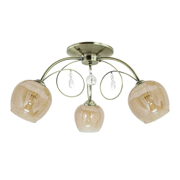 Sufitowa lampa jadalniana 8823/3 21QG nad stół mosiądz