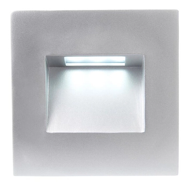 Ramka do lampy schodowej Albus 99764 kwadratowa srebrna