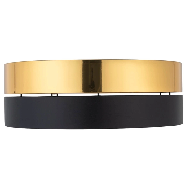 Sufitowa lampa metalowa Hilton 4180 TK Lighting okrągła czarna złota