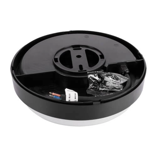 Hermetyczna LAMPA sufitowa ARON 03801 Ideus zewnętrzna OPRAWA plafon LED 18W 4000K okrągły IP65 czarny