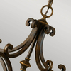 Lampa wisząca FE-DRAWING-ROOM5 klosze na łańcuchu brązowe