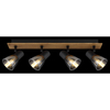 Lampa reflektorowa Claude 54307-4W drewno przydymiona