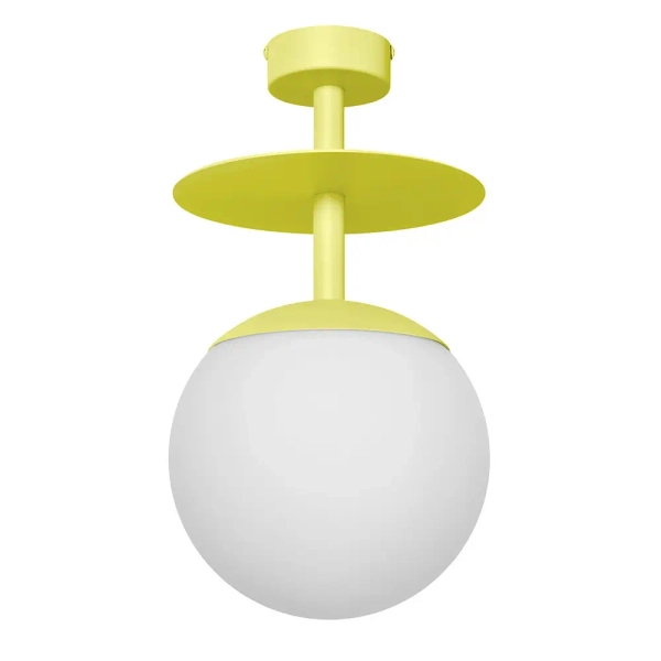 Sufitowa lampa do jadalni PLAAT B PLB111003 kula żółta
