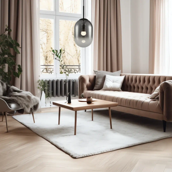 Lampa zwisająca do salonu ALIAS BLACK ML0323 szklana kula czarny