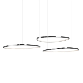 Potrójna wisząca lampa CAYENNE czarna P0663D 3xLED 130W 3000K pierścienie